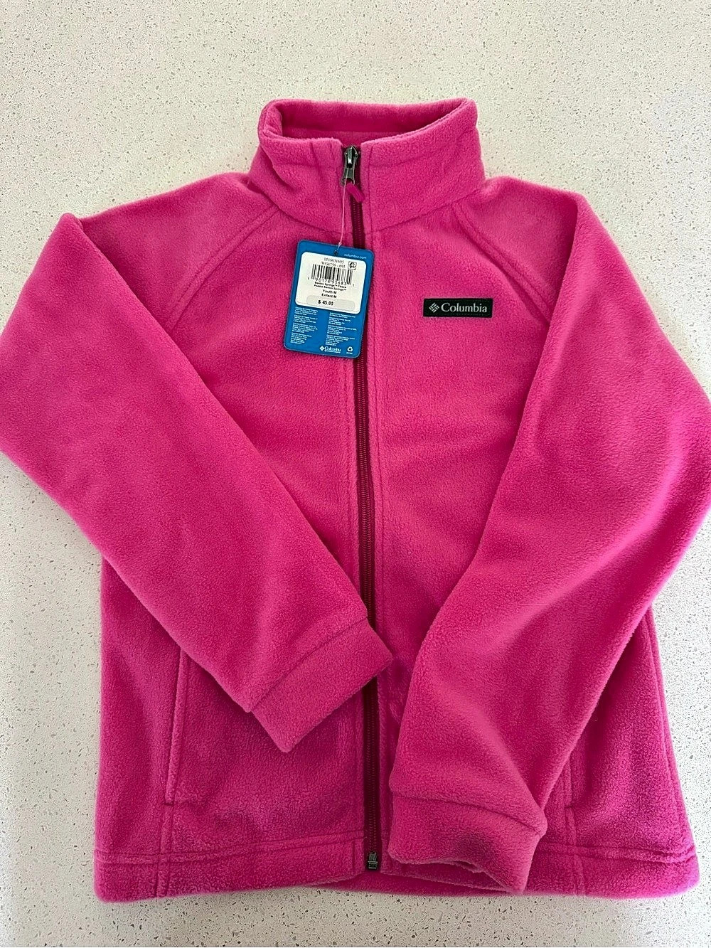 Columbia Benton Springs Fleece Jacket in Pink Size Medium NWT